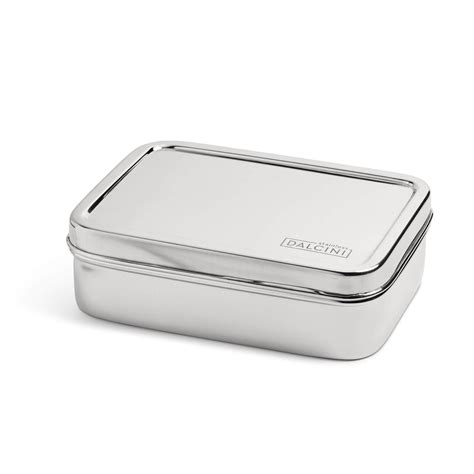 mannof steel lunch box|Dalcini Stainless Steel Bistro Lunch Box .